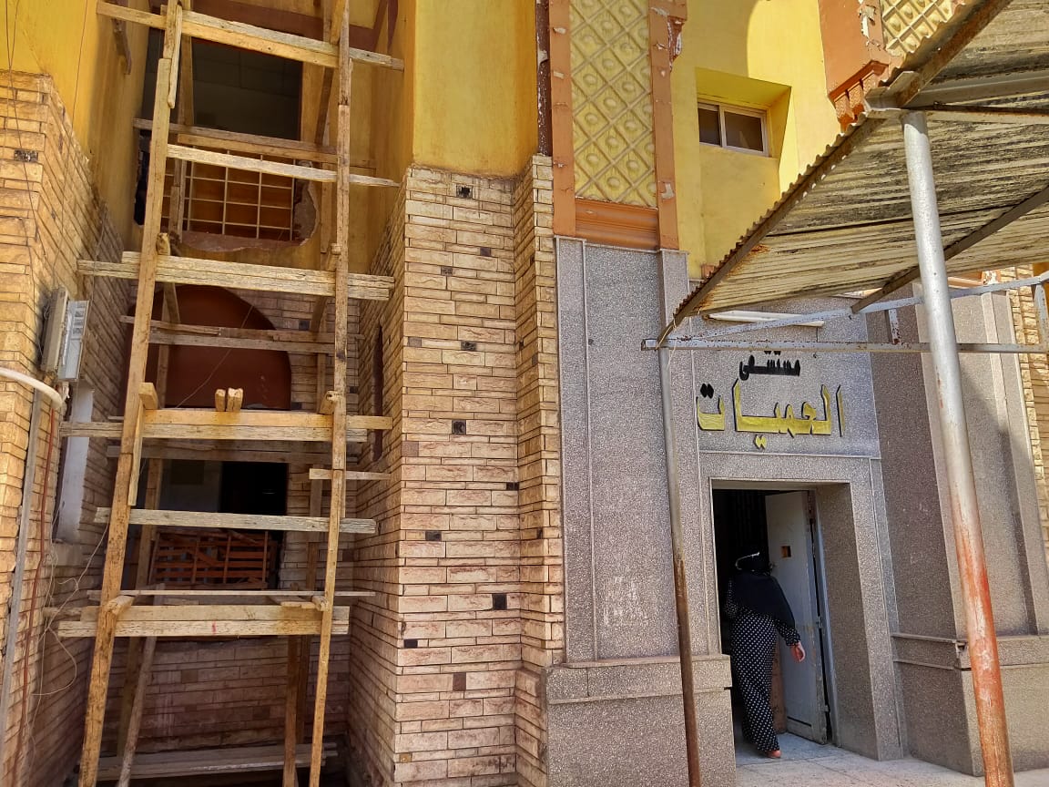 محافظ بورسعيد : تركيب مصعد كهربائي لراحة المرضى بمستشفى الحميات
