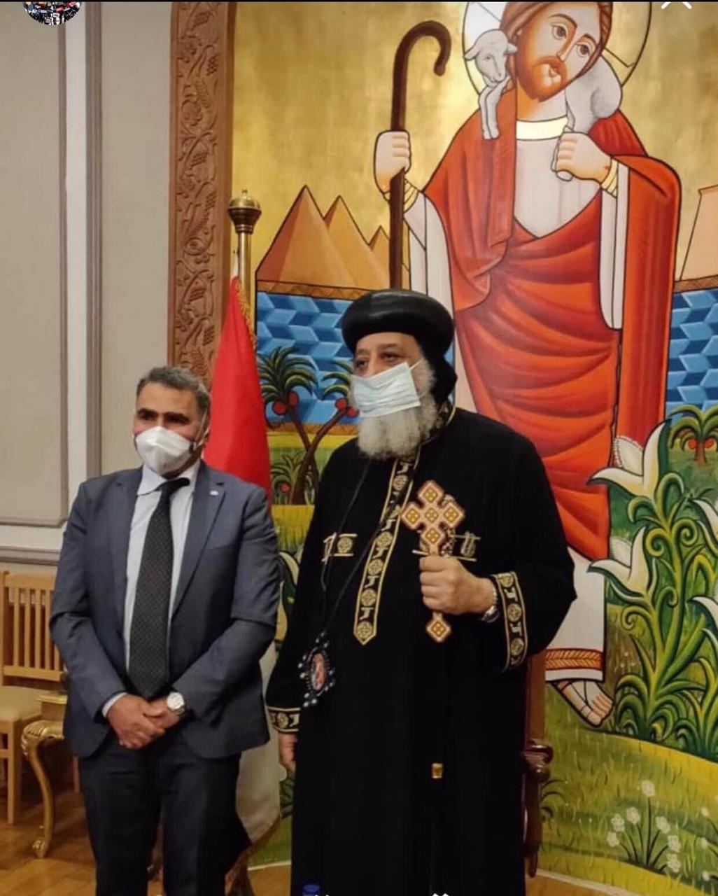 رئيس اتحاد العمال المصريين بإيطاليا يهنىء قداسة البابا تواضروس والأقباط بعيد القيامة المجيد